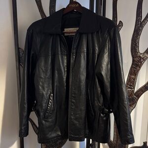 Men's Large Vintage M. Julian Wilson’s Black Leather Jacket